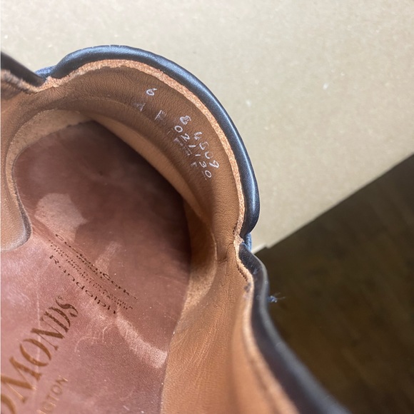 ALLEN EDMONDS Randolph Black Leather Sz 6 Mens Penny Loafers - Picture 9 of 12